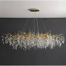 Gold Linear Crystal Chandelier